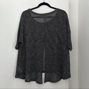 Urban Outfitters Silence + Noise Grey Open Back Dolman Top